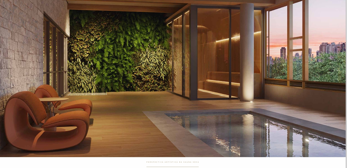 Sauna com Jardim Vertical